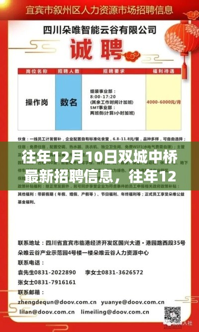 双城最新招聘资讯,往年12月10日中桥招聘信息汇总与解读
