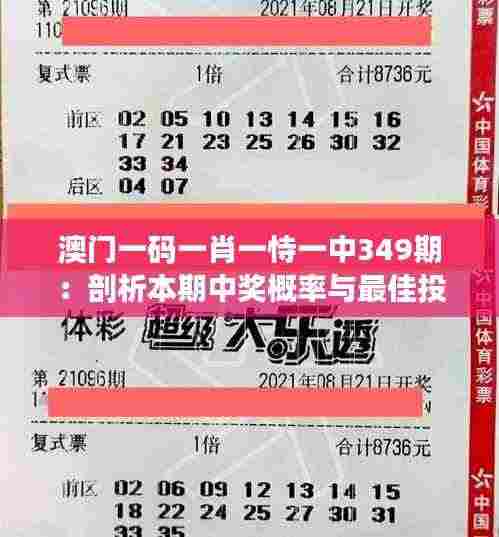 澳门一码一肖一恃一中349期:剖析本期中奖概率与最佳投注策略