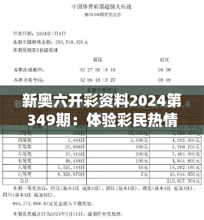 新奥六开彩资料2024第349期:体验彩民热情,分享彩市心得