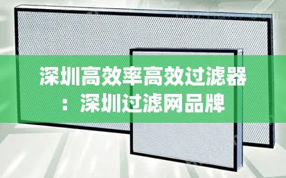 深圳高效率高效过滤器:深圳过滤网品牌