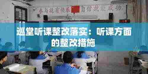 巡堂听课整改落实:听课方面的整改措施