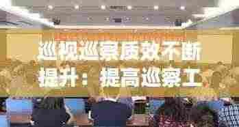 巡视巡察质效不断提升:提高巡察工作质量和工作效果