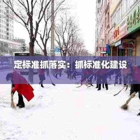 定标准抓落实:抓标准化建设