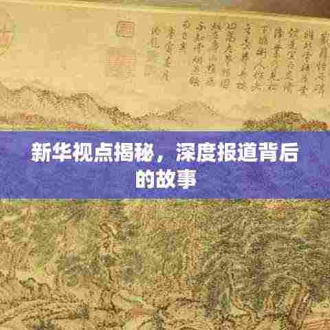 新华视点揭秘,深度报道背后的故事