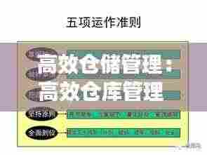 高效仓储管理:高效仓库管理
