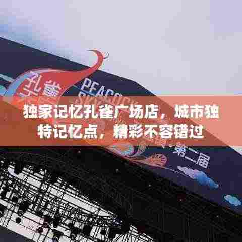 独家记忆孔雀广场店,城市独特记忆点,精彩不容错过