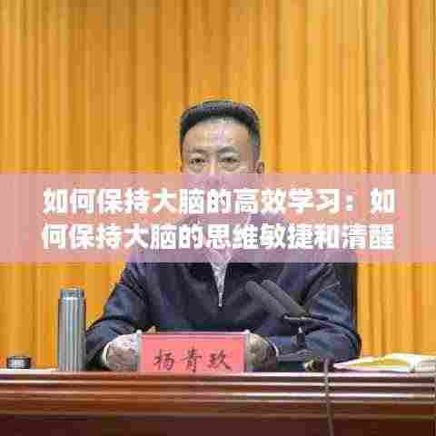 如何保持大脑的高效学习:如何保持大脑的思维敏捷和清醒