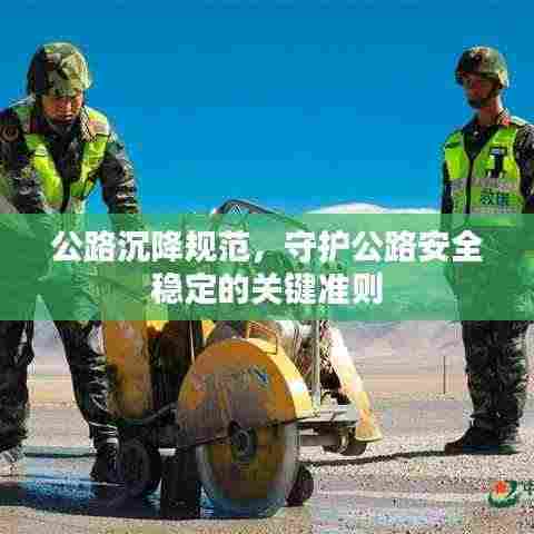 公路沉降规范，守护公路安全稳定的关键准则