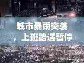 城市暴雨突袭，上班路遇暂停，节奏随雨而停
