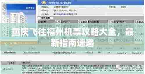 重庆飞往福州机票攻略大全，最新指南速递