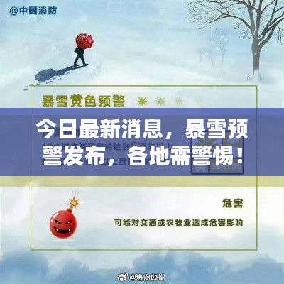 今日最新消息,暴雪预警发布,各地需警惕!