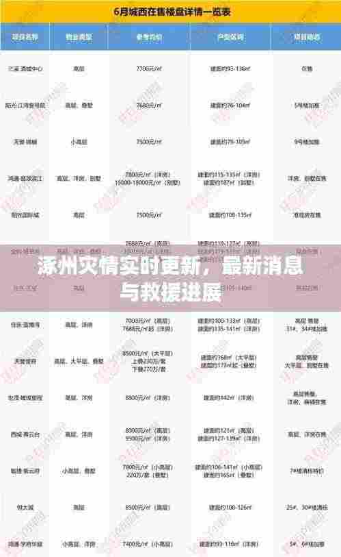 涿州灾情实时更新,最新消息与救援进展