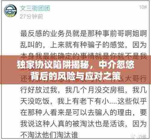 独家协议陷阱揭秘,中介忽悠背后的风险与应对之策