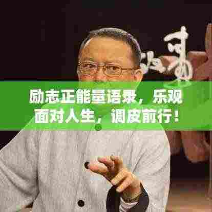 励志正能量语录,乐观面对人生,调皮前行!