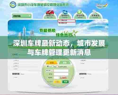 深圳车牌最新动态,城市发展与车牌管理更新消息