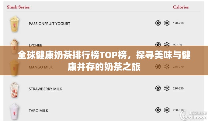 全球健康奶茶排行榜TOP榜，探寻美味与健康并存的奶茶之旅