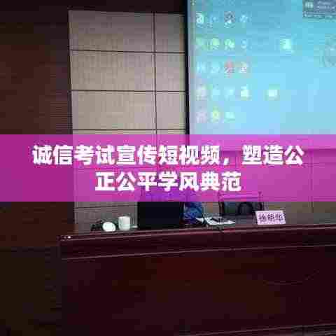 诚信考试宣传短视频,塑造公正公平学风典范